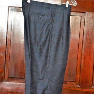Pants/trousers pleated front/cuffs  36" x 32" Daniel Cremieux